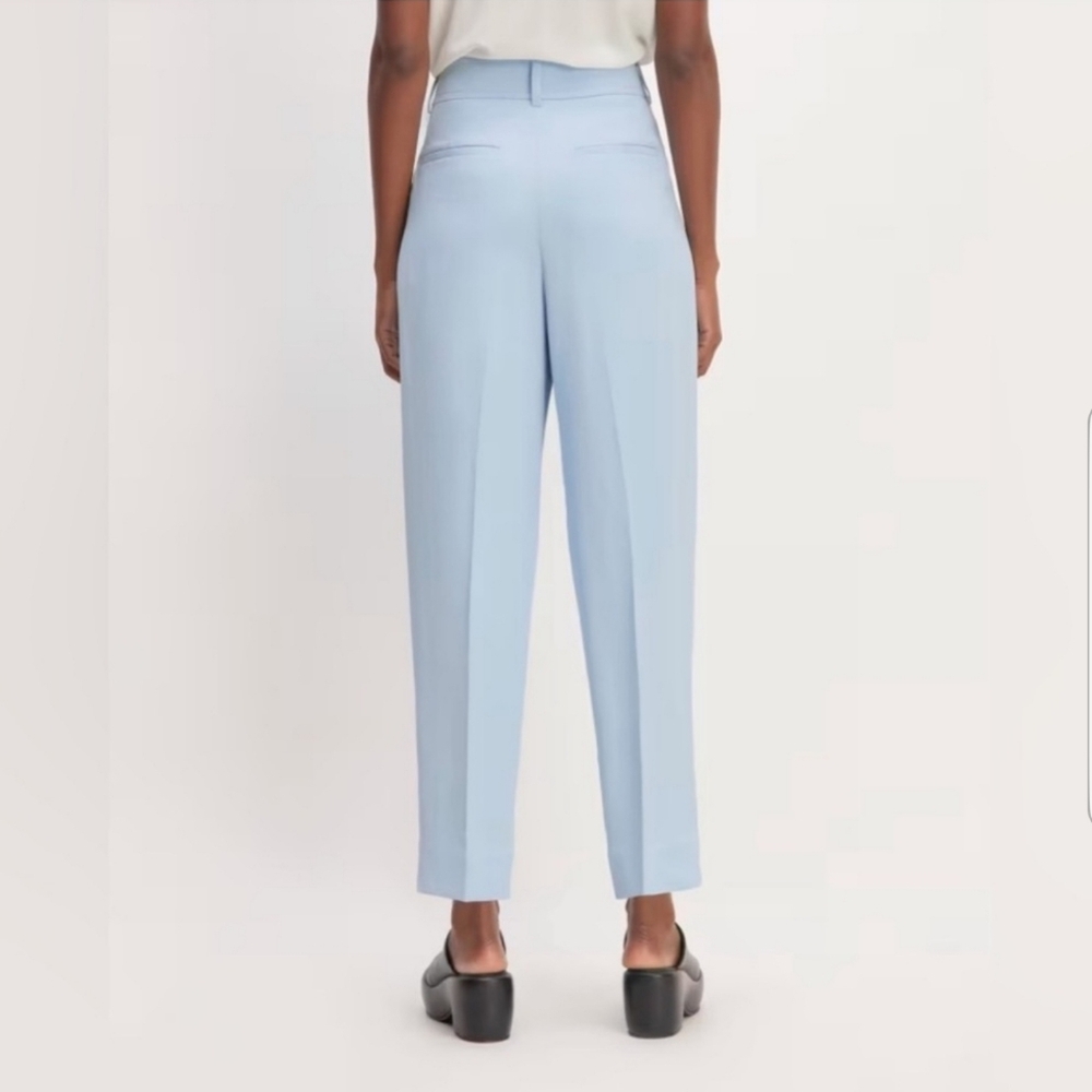 ✅ Everlane The Japanese GoWeave Way-High Tapered Pant, Chambray Blue, (2)